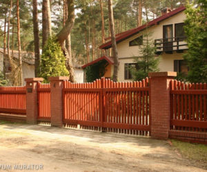 Ogrodzenia drewniane - w barwie gliny