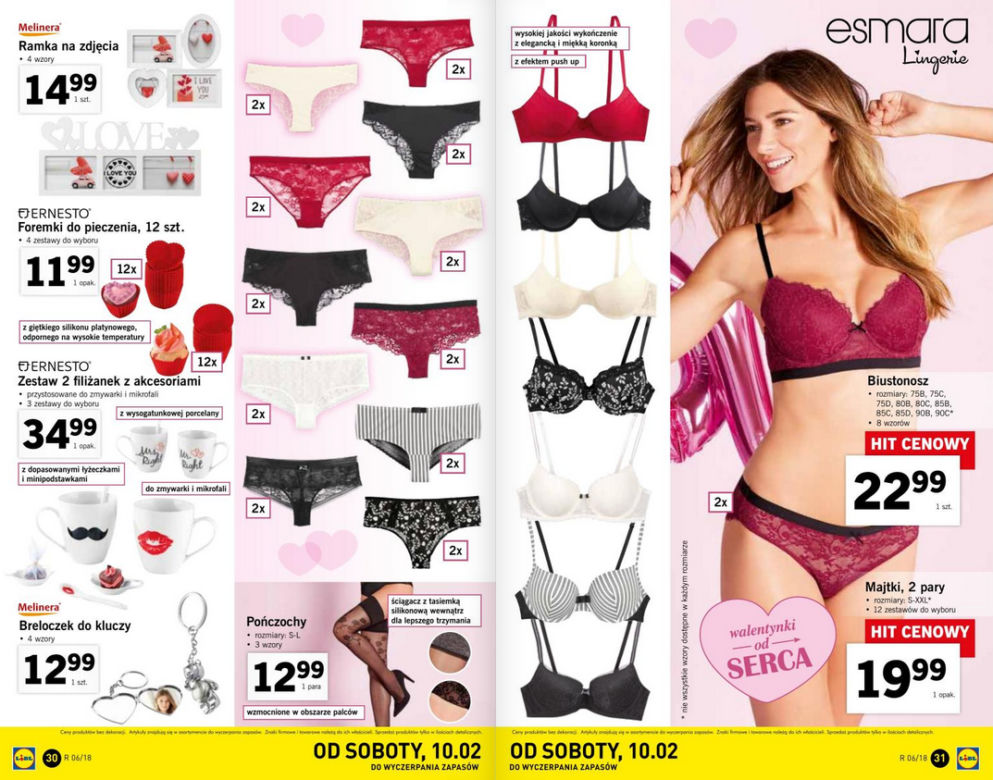 Oferta walentynkowa w Lidlu