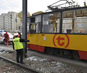 Wypadek tramwajowy przy ul.Elekcyjnej w Warszawie