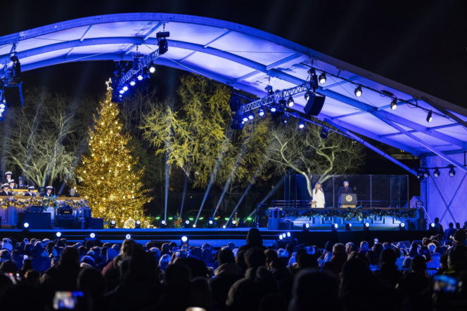 Odpalenie choinki świątecznej pod Białym Domem