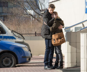Prawo Agaty 7 sezon odc. 4. Aniela (Katarzyna Zawadzka), Bartek (Michał Mikołajczak)