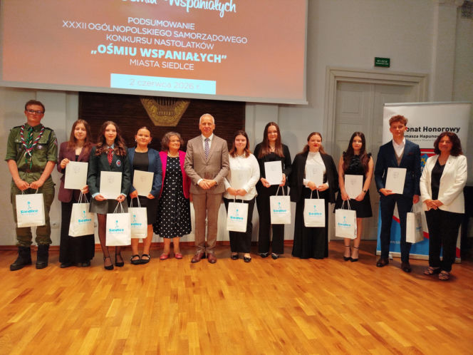 W 2026 roku w konkursie Ośmiu Wspaniałych Miasta Siedlce przyznano nagrody 9 Laureatom i 5 Wyróżnionym
