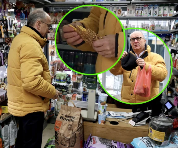 Czarzasty w kanarkowej kurtce. Marszałek Sejmu odwiedził sklep zoologiczny