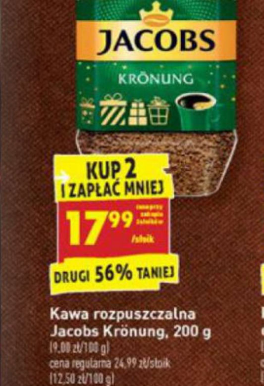 kawa rozpuszczalna Jacobs 17,99 zł
