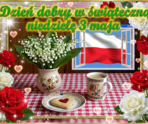 kartka na dzień dobry 3 maja