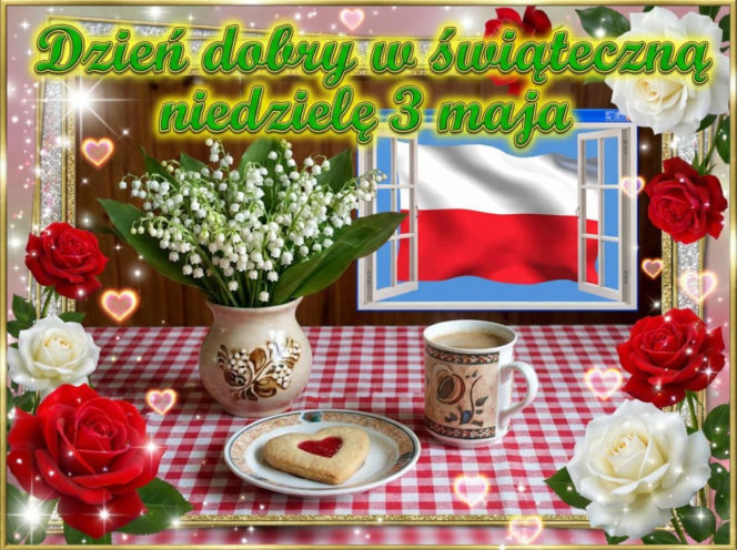 kartka na dzień dobry 3 maja