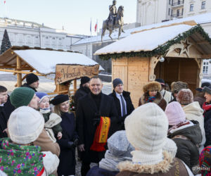 Karol i Marta Nawroccy na Orszaku Trzech Króli