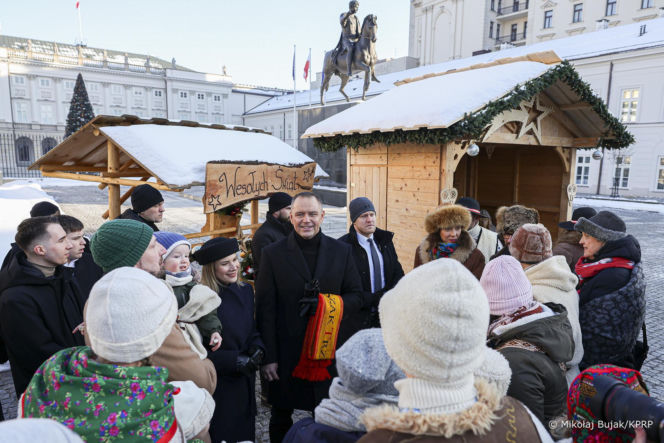 Karol i Marta Nawroccy na Orszaku Trzech Króli