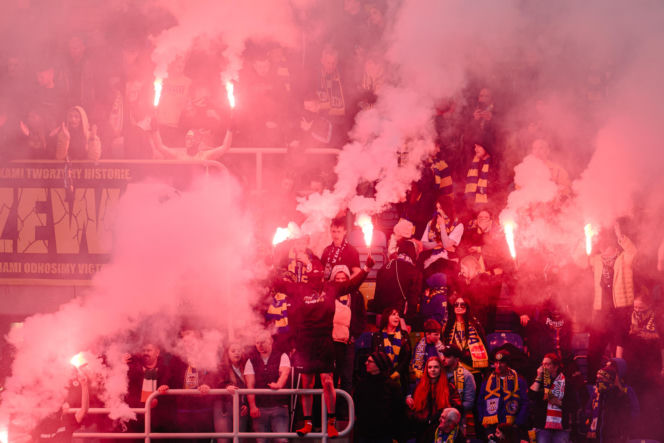 Arka Gdynia - Jagiellonia Białystok: Zdjęcia kibiców i zawodników z meczu 29. kolejki PKO BP Ekstraklasy