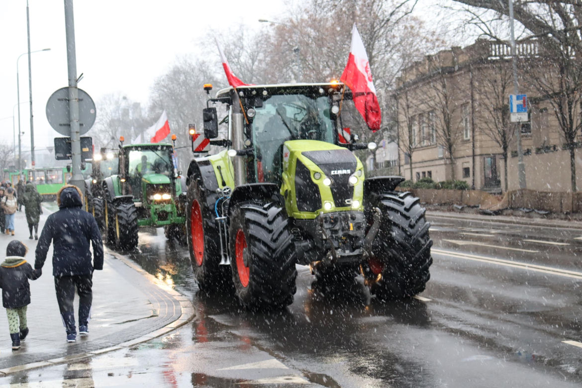 Protest rolników w Poznaniu 