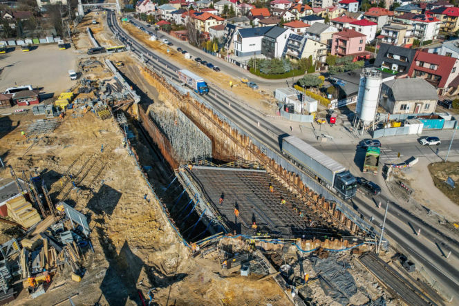 Przebudowa DK94 w Olkuszu - marzec 2026