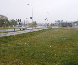 Białystok. W maju spadł śnieg