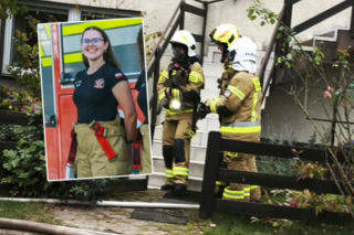 Nie zawahała się ani chwili! 24-letnia strażaczka uratowała kota z płonącego domu