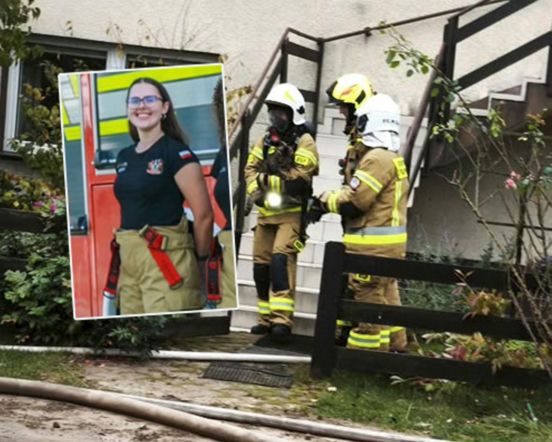 Nie zawahała się ani chwili! 24-letnia strażaczka uratowała kota z płonącego domu