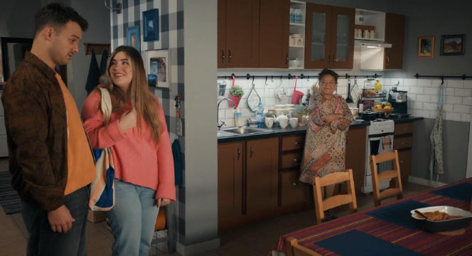 Barwy szczęścia odc. 3352. Agata (Natalia Zambrzycka), Ignacy (Olaf Staszkiewicz), Lucyna (Grażyna Zielińska)