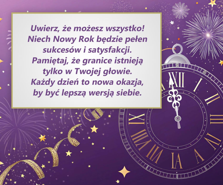Darmowe kartki noworoczne 2025. Inspirujące i motywacyjne do pobrania