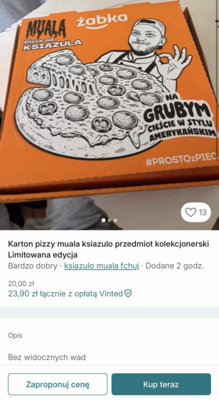 Pudełka po pizzy Książula wystawione na aukcjach za grubą kasę! Kto to kupi?