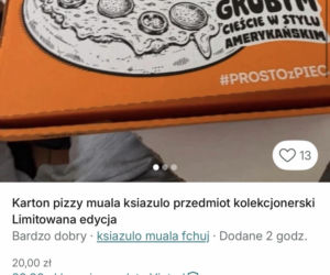 Pudełka po pizzy Książula wystawione na aukcjach za grubą kasę! Kto to kupi?
