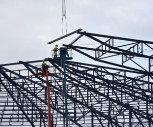 Budowa stadionu w Szczecinie - luty 2020