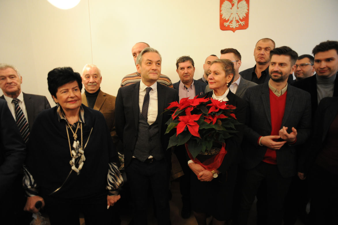 Otwarcie biura poselskiego Roberta Biedronia, Joanny Senyszyn i Marka Rutki w Słupsku