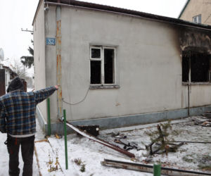 Tyle zostało z podpalonego domu w Nowych Grocholicach