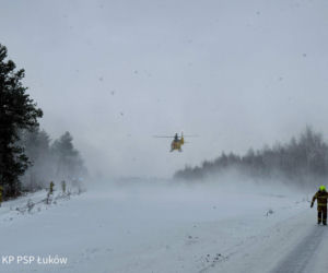 Wypadek na terenie gminy Adamów