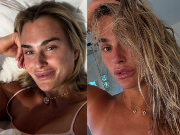 Rozpalająca zmysły Aryna Sabalenka na zdjęciach w łóżku. Lizak dodaje pikanterii