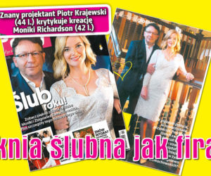 Suknia ślubna jak firana