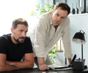 Barwy szczęścia odc. 3318. Marcin Kodur (Oskar Stoczyński), Majak (Łukasz Borkowski)