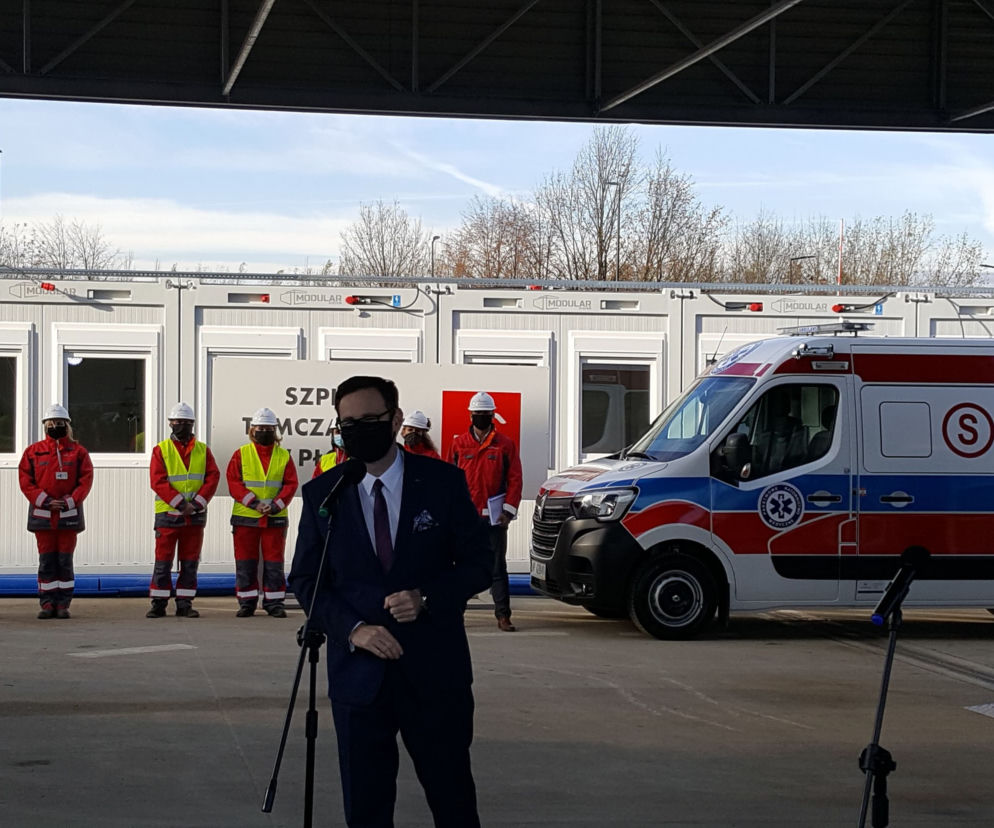 Płock. Tak wygląda szpital polowy! Prezes PKN Orlen oprowadzał dziennikarzy [ZDJĘCIA]