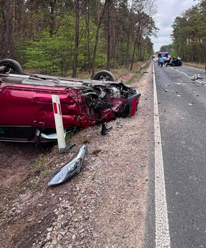 Wypadek na DK-76 w powiecie garwolińskim
