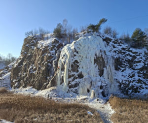 Kielce. Lodospad na Kadzielni