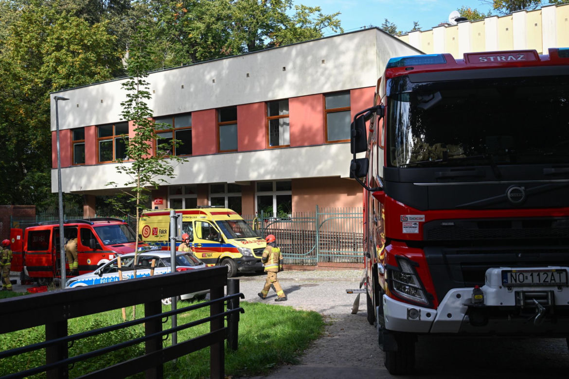 Pożar w ośrodku opiekuńczo-wychowawczym przy ul. Mazurskiej w Elblągu