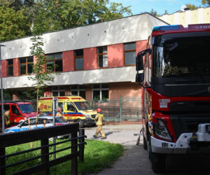 Pożar w ośrodku opiekuńczo-wychowawczym przy ul. Mazurskiej w Elblągu