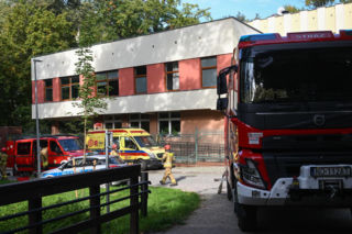 Pożar w ośrodku opiekuńczo-wychowawczym przy ul. Mazurskiej w Elblągu