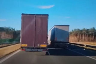Kierowcy ciężarówek ukarani. Za wyprzedzanie na S5 koło Leszna [VIDEO]