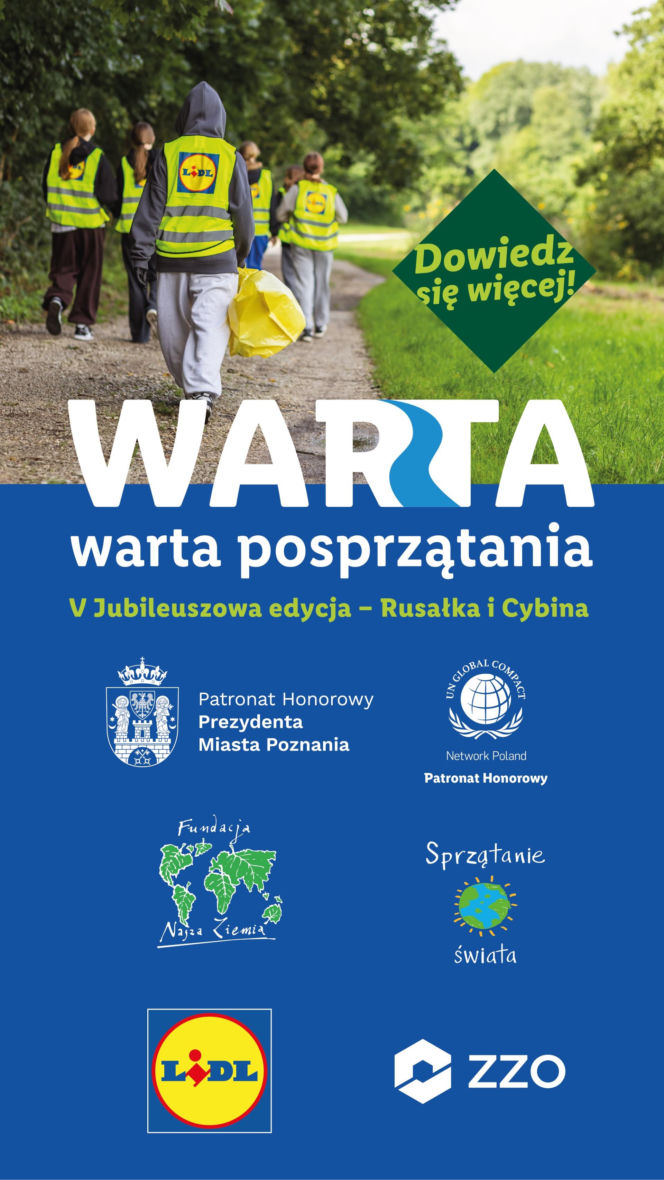 Rusza „WARTA warta posprzątania”! Pomóż oczyścić zielone płuca Poznania