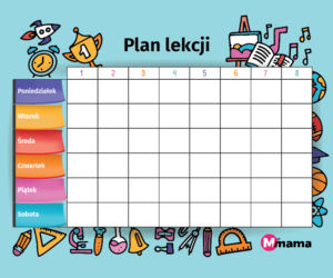 Plan lekcji do wydrukowania