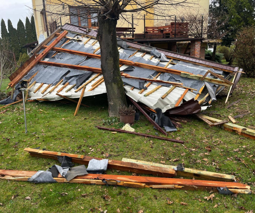 Strażacy usuwali skutki silnego wiatru