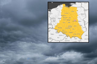 Warszawa na żółto. To będzie niespokojny poniedziałek, IMGW wydał ostrzeżenie