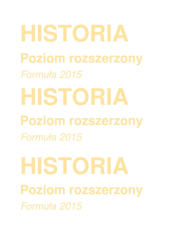 Matura 2025 historia rozszerzona - arkusz CKE 19.05.2025 - Formuła 2015