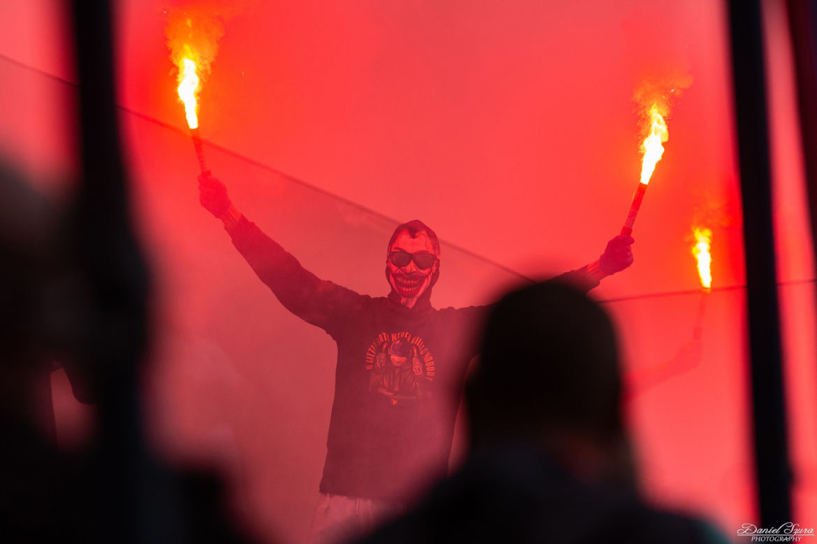 Jubileusz Wisły Kraków. Majdan kibicował na trybunach