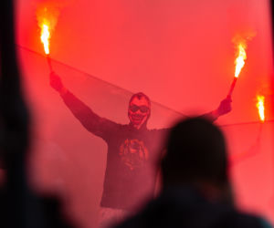 Jubileusz Wisły Kraków. Majdan kibicował na trybunach
