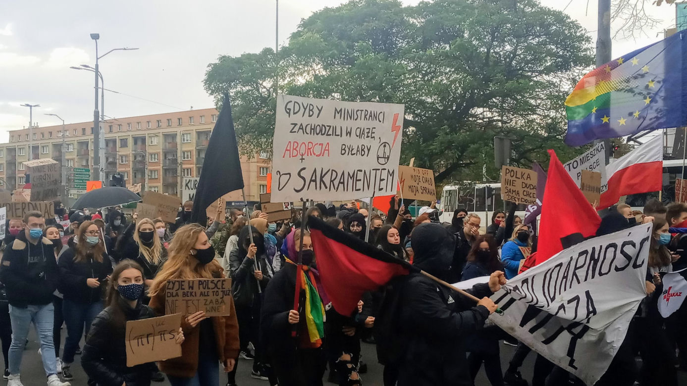 Protest kobiet w Szczecinie - 28.10.2020