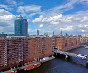 HafenCity i Speicherstadt w Hamburgu