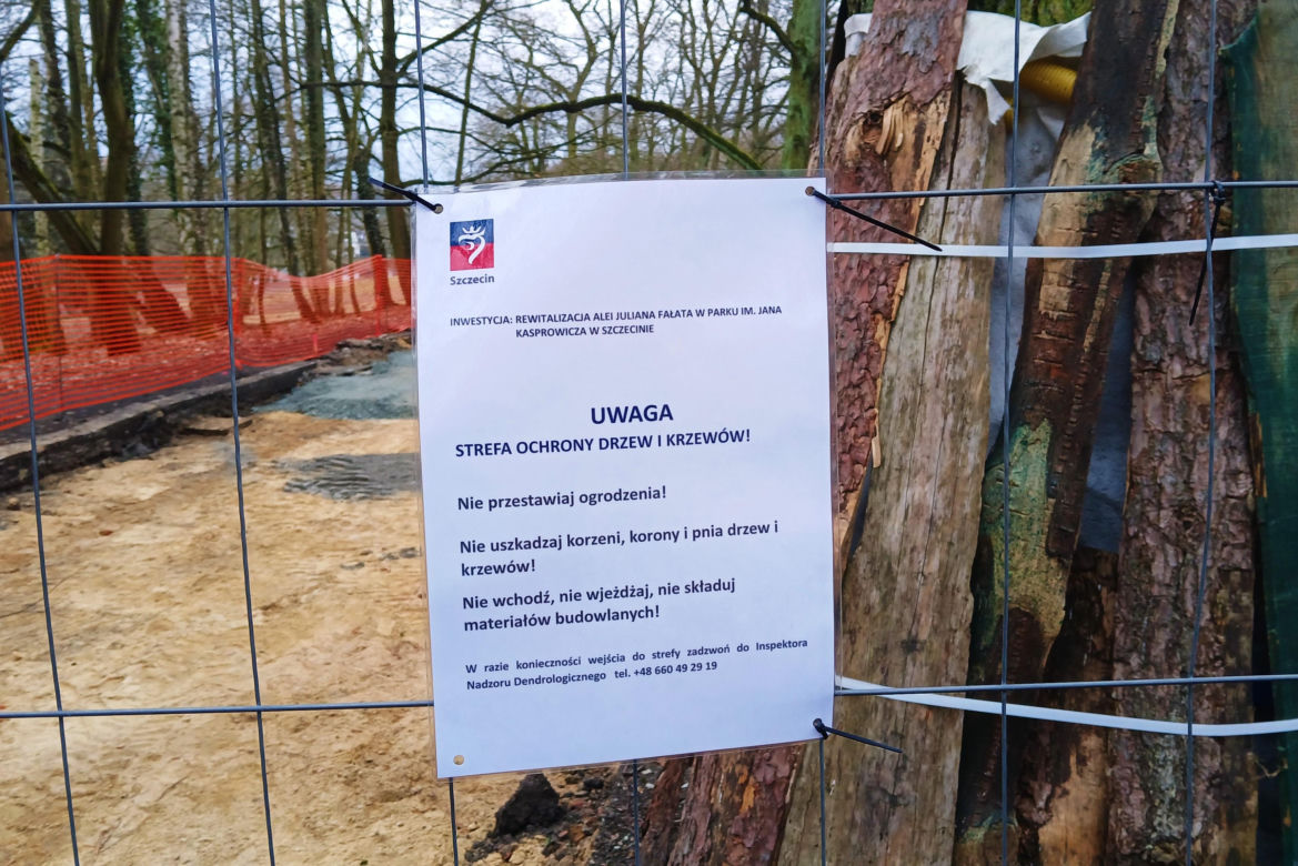 Przebudowa alei Fałata w Parku Kasprowicza