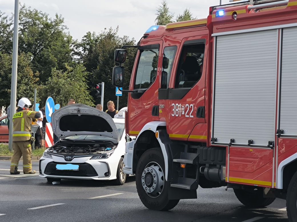 Wypadek pod Trapezem w Lesznie
