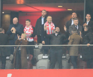 Karol Nawrocki i Przemysław Czarnek na mecze Polska - Albania