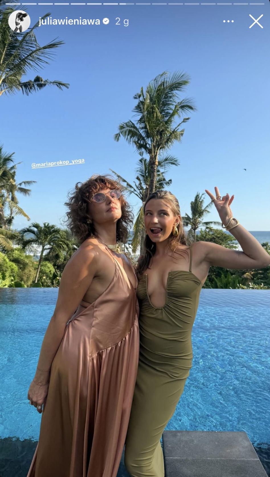Julia Wieniawa na Bali