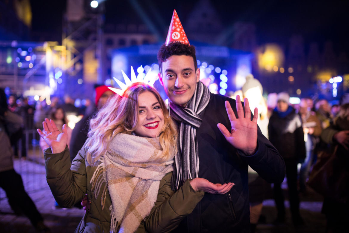 Sylwester na wrocławskim rynku